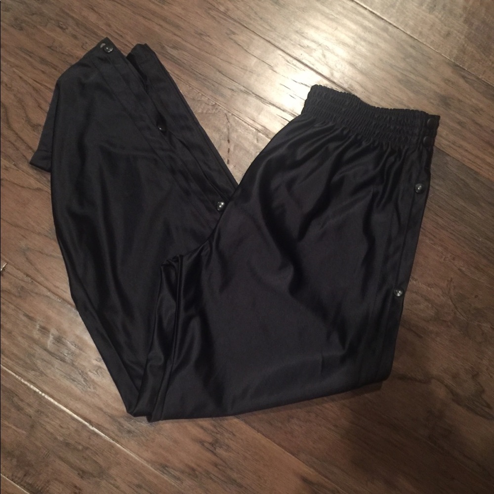 Athletic side leg button up pants